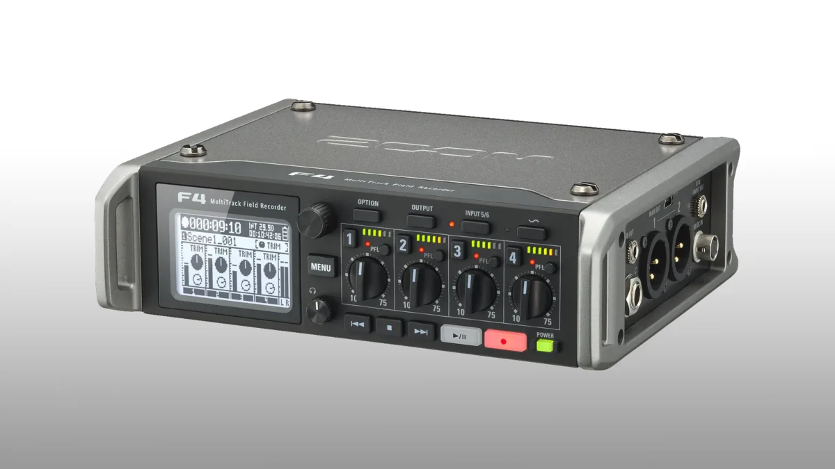 Zoom F4 audio recorder